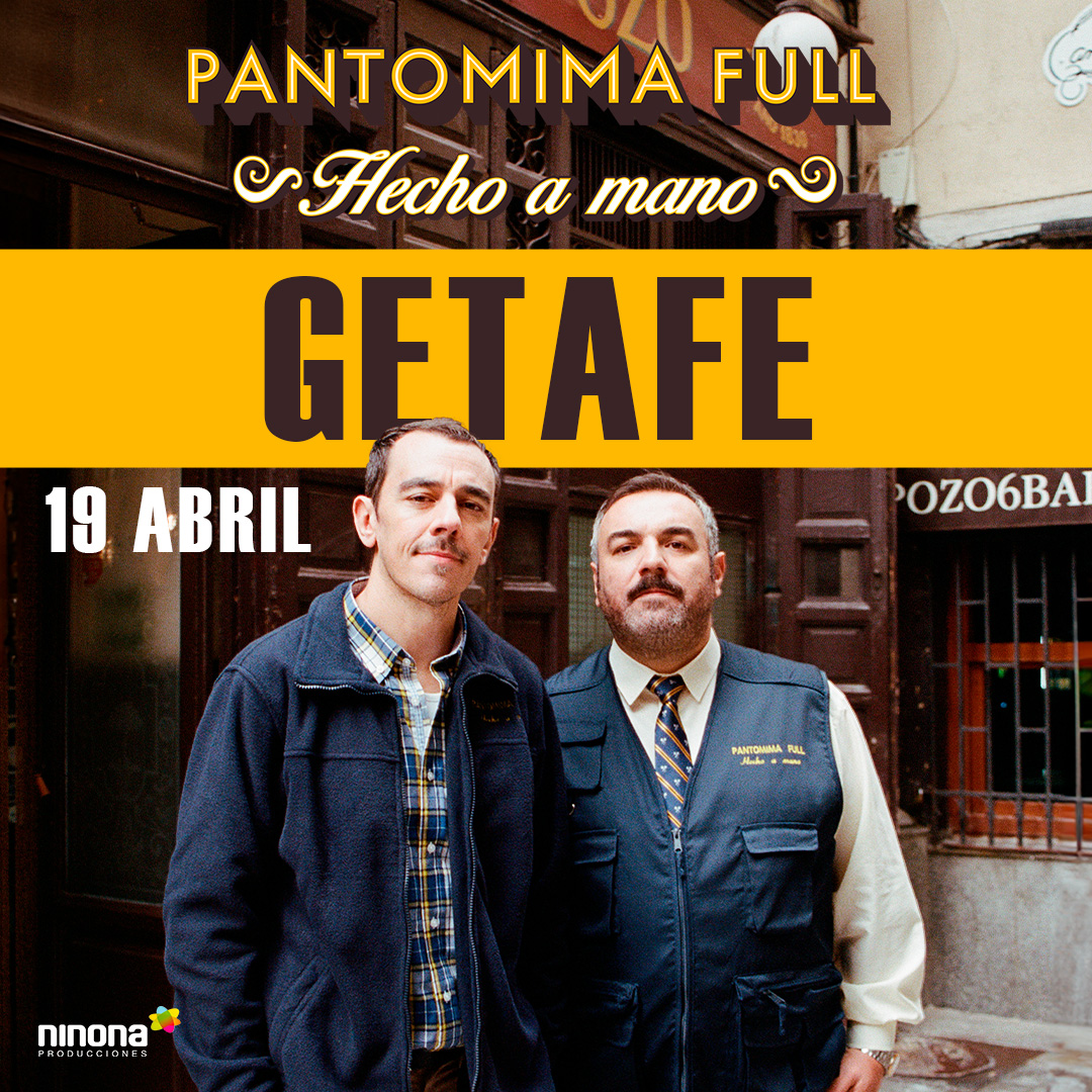 El nuevo show de @Pantomima_Full está 'Hecho a mano', y estará en #Getafe el 19 de abril. 📍Teatro Federico García Lorca. 📷 Entradas en culturagetafe.sacatuentrada.es/es/productos/d… #NinonaProducciones