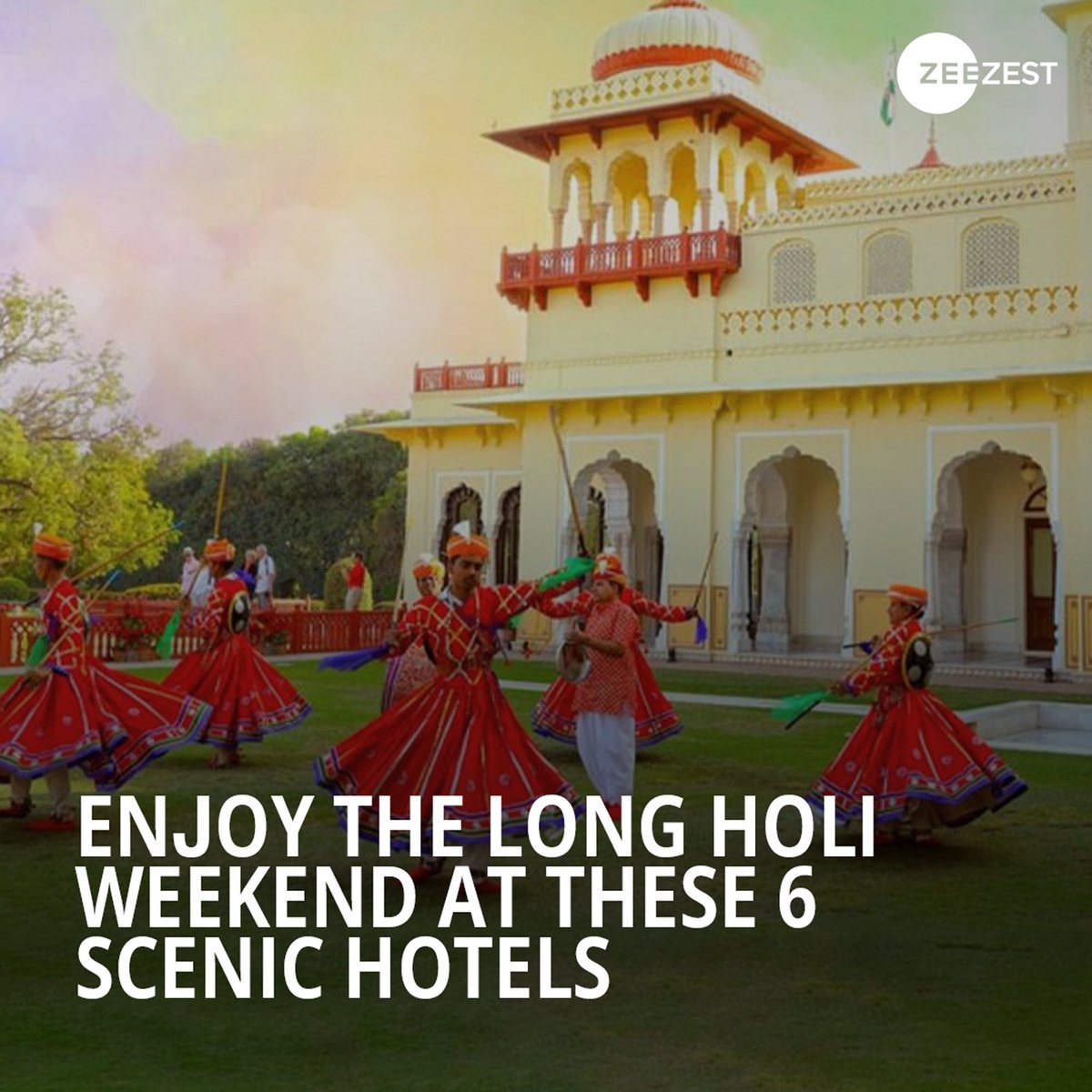 ZeeZest_'s tweet photo. Experience the magic of Holi amidst breathtaking landscapes at these six handpicked scenic hotels, ensuring a joyous and rejuvenating long weekend.
#Holi #HoliWeekend #HoliLongWeekend #Recommendations #ZeeZest https://t.co/uuxzKknqjl