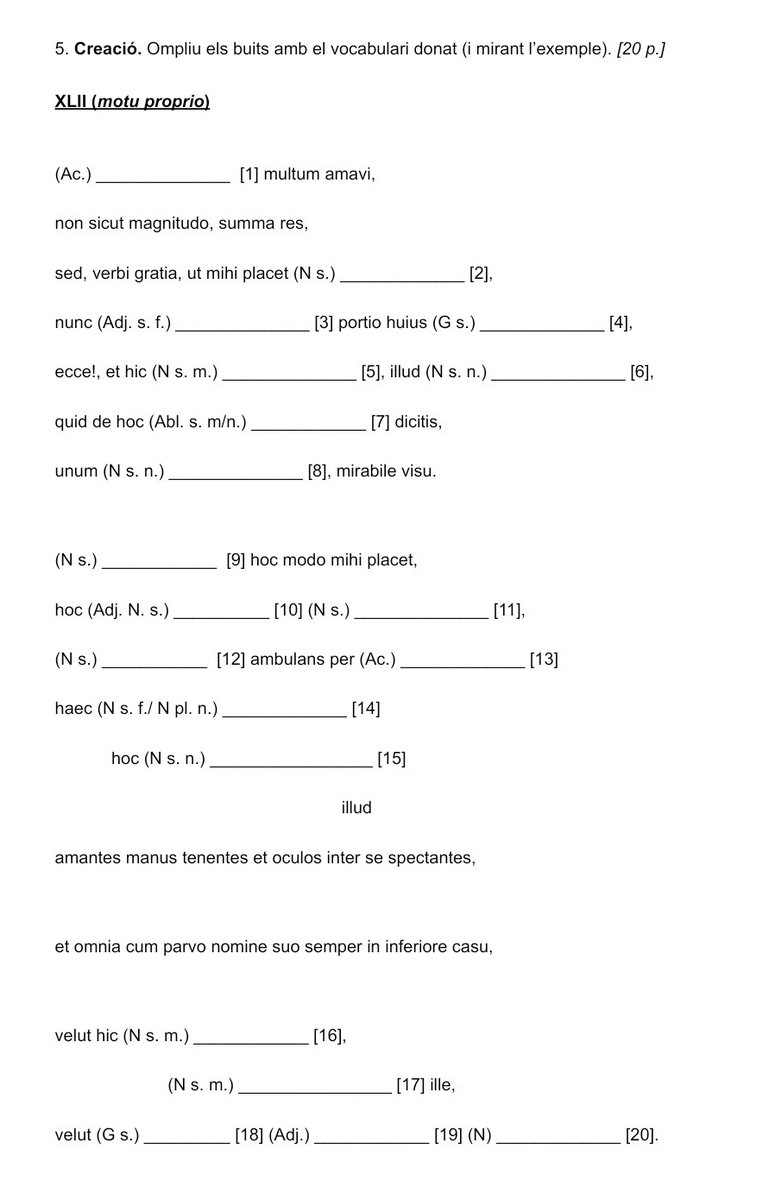 BastonsMontse's tweet image. En honor al #poema d&apos;#Estellés d&apos;enguany (#DMP24 #poesia @lletres @AnyEstelles), en #llatí, #activitats per treballar #morfosintaxi, #vocabulari i #creativitat a #classe. 
 
cultura.gencat.cat/ca/ilc/que-fem…

@educaciocat @literaturacat @AplecClassiques #literatura #humanitats #clàssiques