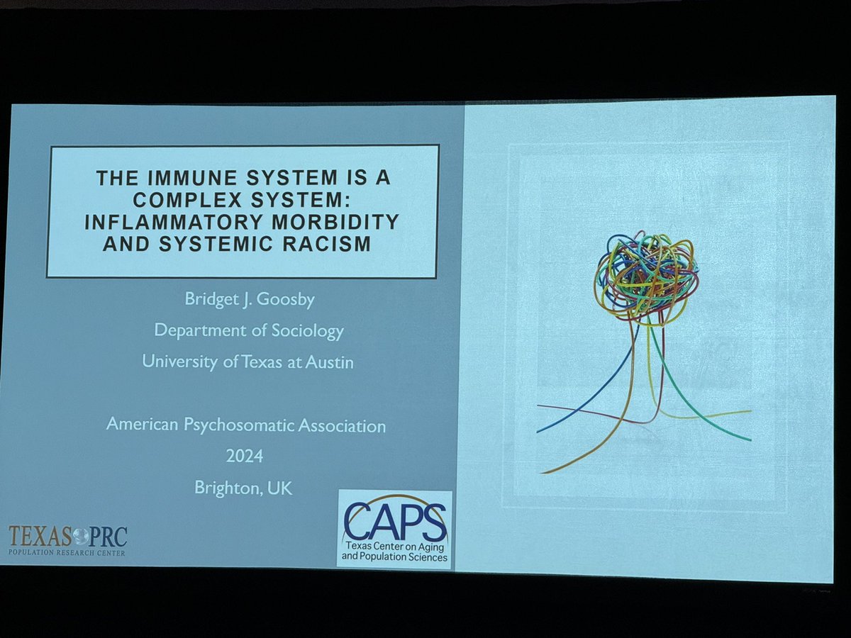 Let's talk about the biology behind the negative effects of systemic racism #aps2024uk - Bridget Goosby