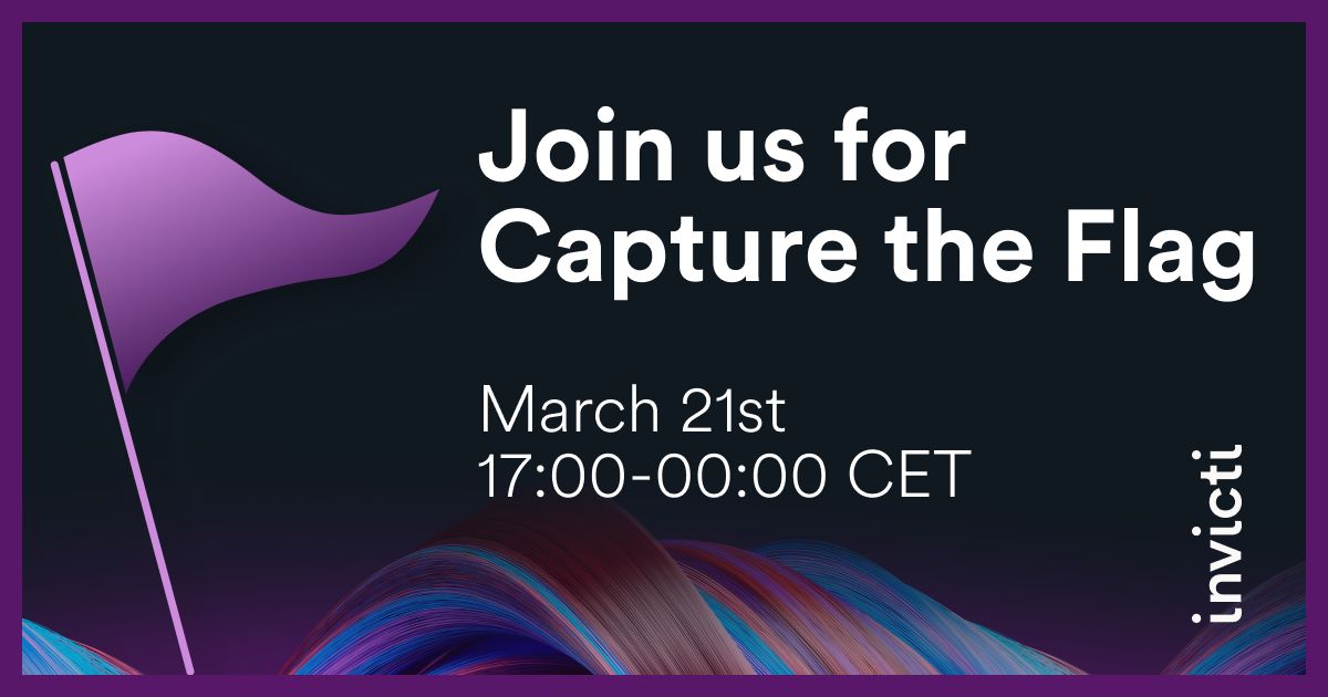 🚀 Today marks the launch of Invicti CTF 2024! Get ready to dive into the challenges!