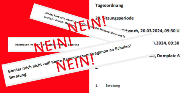 Empören, spalten, diskreditieren - damit versucht der ➡️🟤Rand erneut im @Landtag_LSA zu polarisieren! Unsere Antwort: Kinder sollen in einem vielfältigen #SachsenAnhalt aufwachsen. Sport bleibt fair und inklusiv. Bildung ist diskriminierungsfrei.