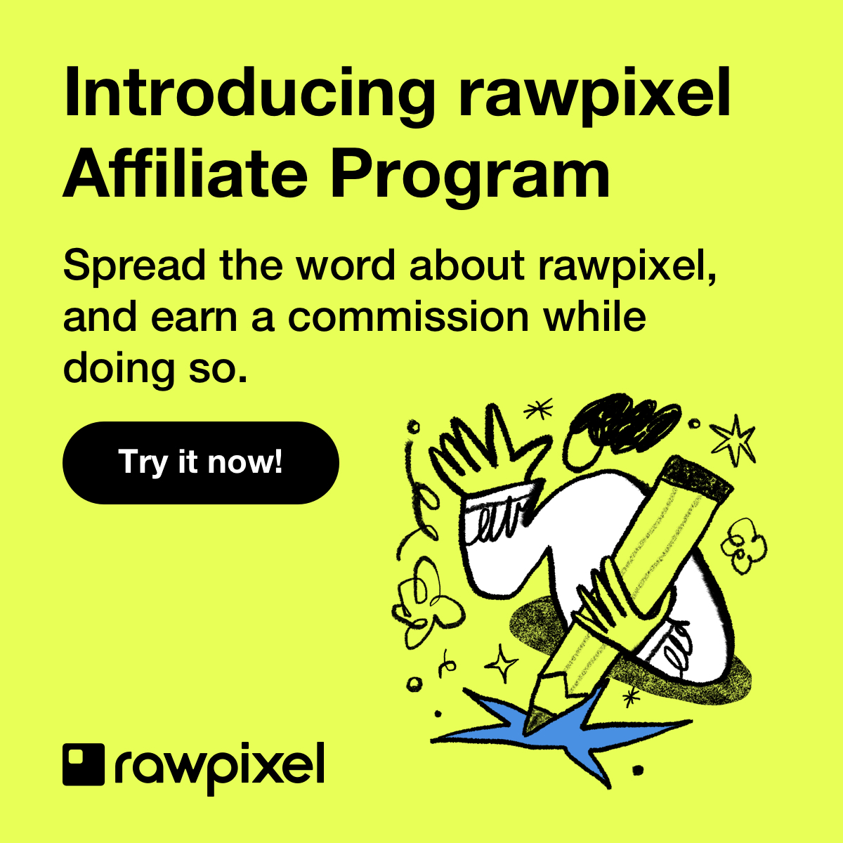 🚨We're rolling out our first affiliate program. Interested in getting the 💰 creating engaging content to get the word out about our professional online design platform + millions of design resources? Sign up now 🚀 rawpixel.com/affiliate-prog…