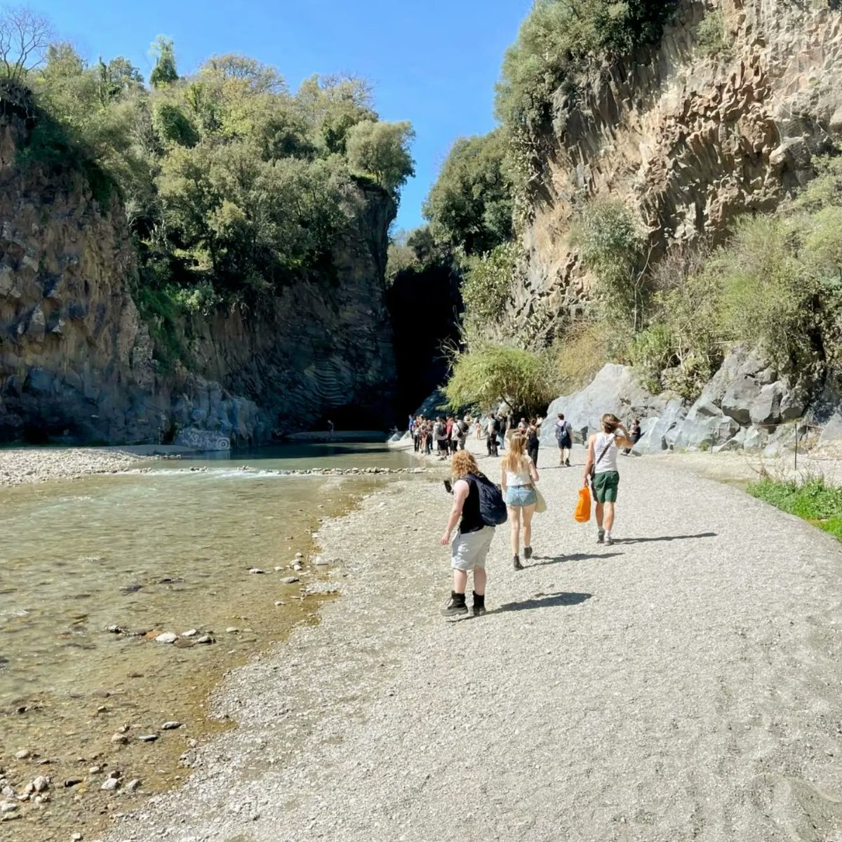 Some shots from the BSc Geography and Environment day on Tuesday, here in Sicily. On this day students were focused on understanding fluvial geomorphology at different points of the river's course 🏞️