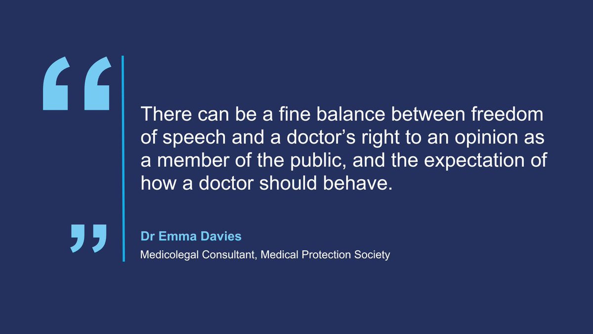 One of our Medicolegal Consultants, Dr Emma Davies, talks to @bmj_company about sharing political views online and the latest @gmcuk guidance on this. bmj.com/content/384/bm…