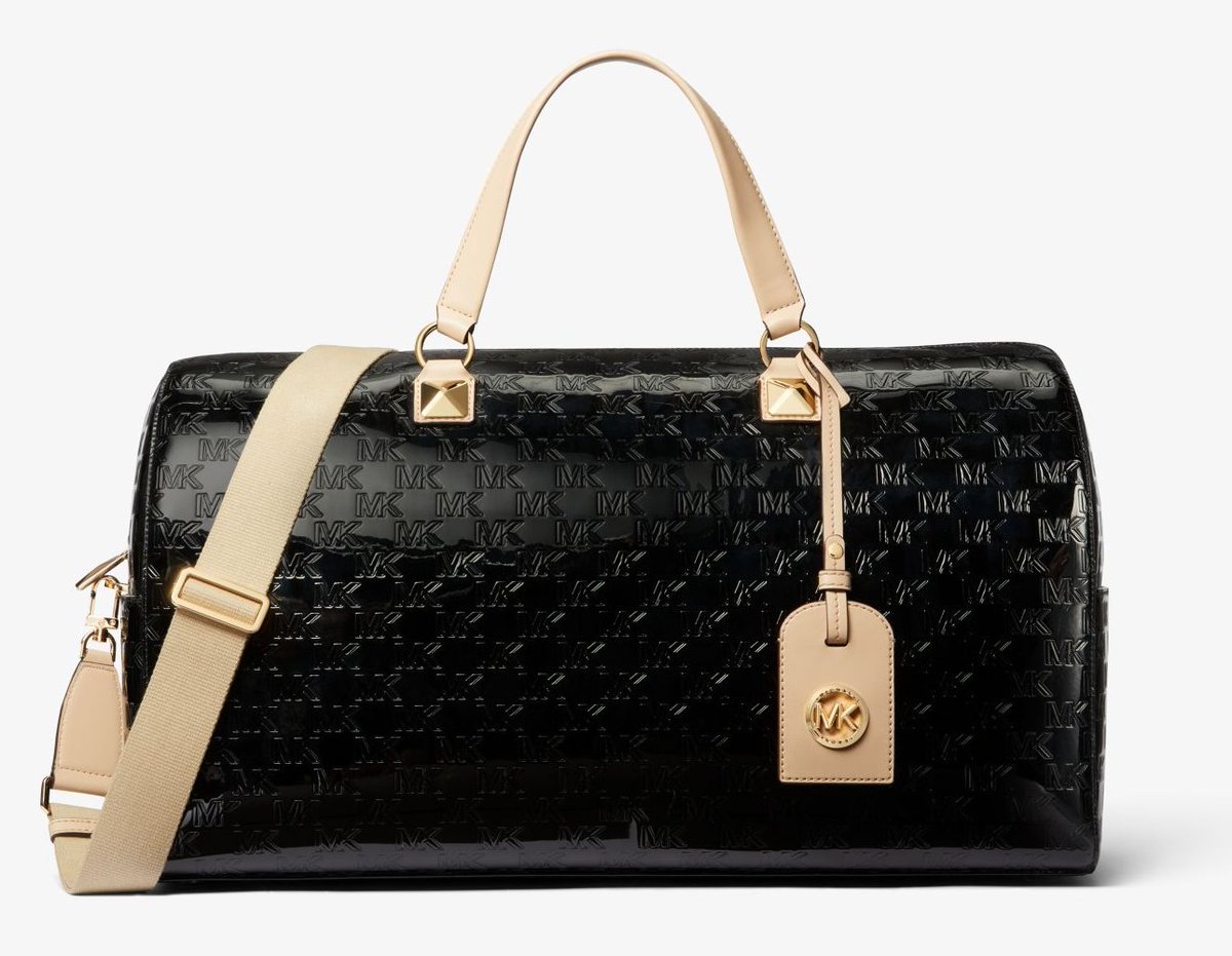 iziva's tweet image. PROMOTIONS MICHAEL KORS : MICHAEL Michael Kors Très grand sac de week-end Grayson verni à logo en relief Noir prix 227.00 € au lieu de 495 €

😍Découvrir ici - tinyurl.com/yz9drfbp

#michaelkors #michaelmichaelkors #BagsMichaelKors #iziva #Bags #Sacs #SacsMichaelKors