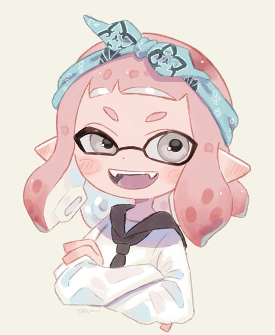 「inkling girl white shirt」Fan Art(Latest)