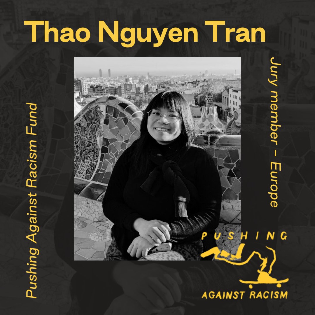 Announcing our Jury member representing Europe for the 2024 Pushing Against Racism Fund!

Thao Nguyen Tran is a Vietnamese-German skateboarder from Magdeburg/Leipzig. 

There's one week left to apply for the Fund! All information and how to apply:
goodpush.org/blog/call-appl…