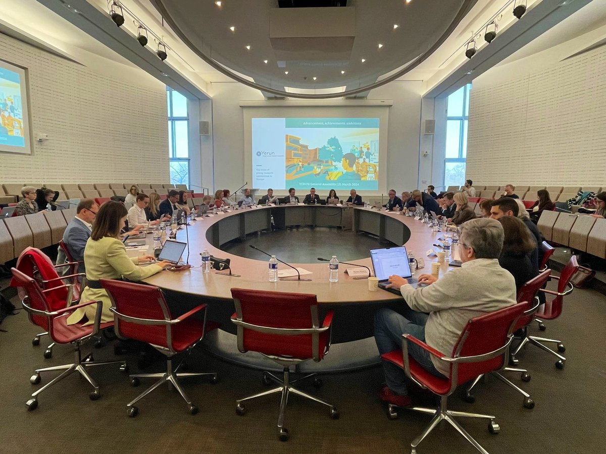 The <a href="/YERUN_EU/">YERUN</a> General Assembly at <a href="/Paris_Dauphine/">Université Paris Dauphine - PSL</a> kicked off. Trust &amp; ambition is high - young universities from 17 EU countries transforming &amp; innovating European higher education. Priorities: research collaboration, our 10th anniversary &amp; enlargement. <a href="/SilviaY_SGR/">Silvia Gomez</a> <a href="/C_Neuhold1/">Christine Neuhold</a>