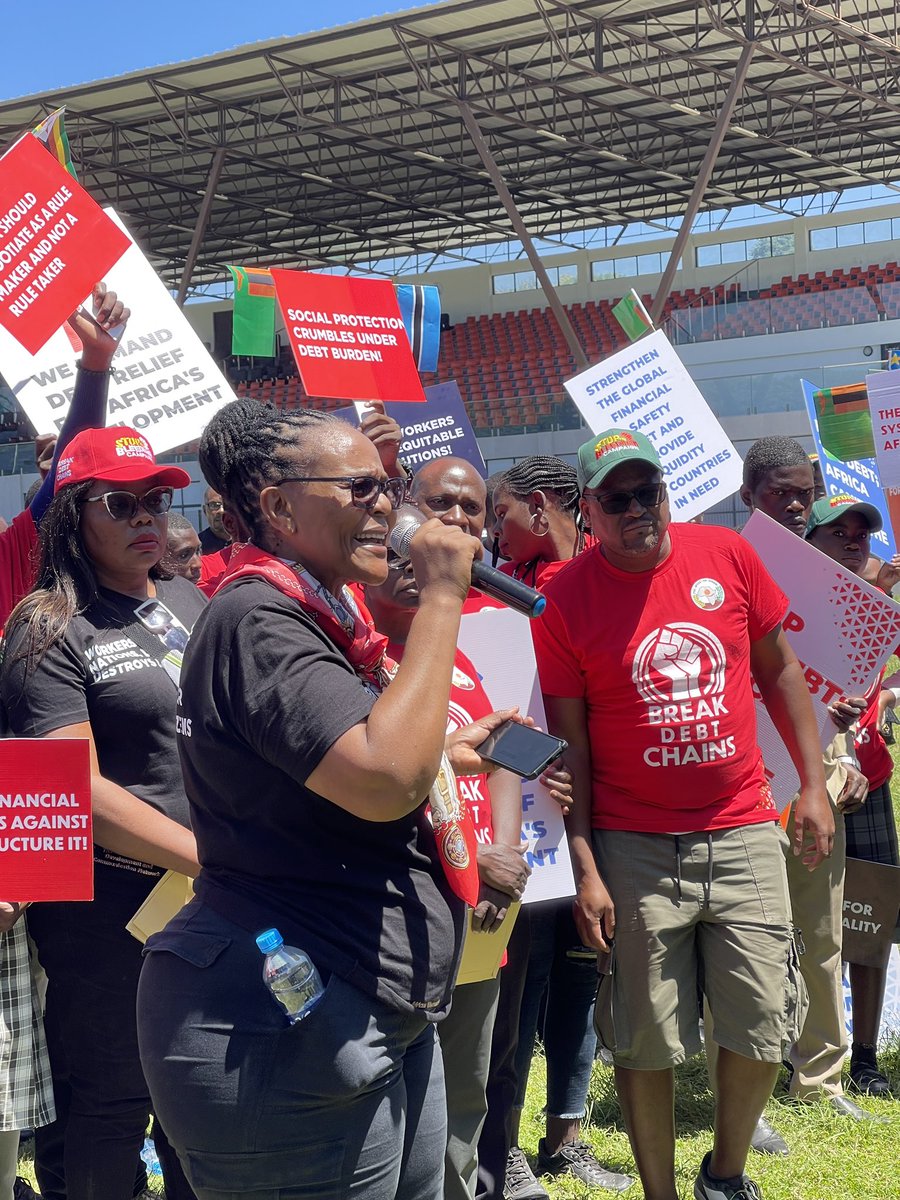 Our demands are clear, and our resolve unwavering as we stand in solidarity with workers, vulnerable citizenry and communities affected by the burdens of debt, inequitable trade policies, and the climate crisis.
#debtcrisis
