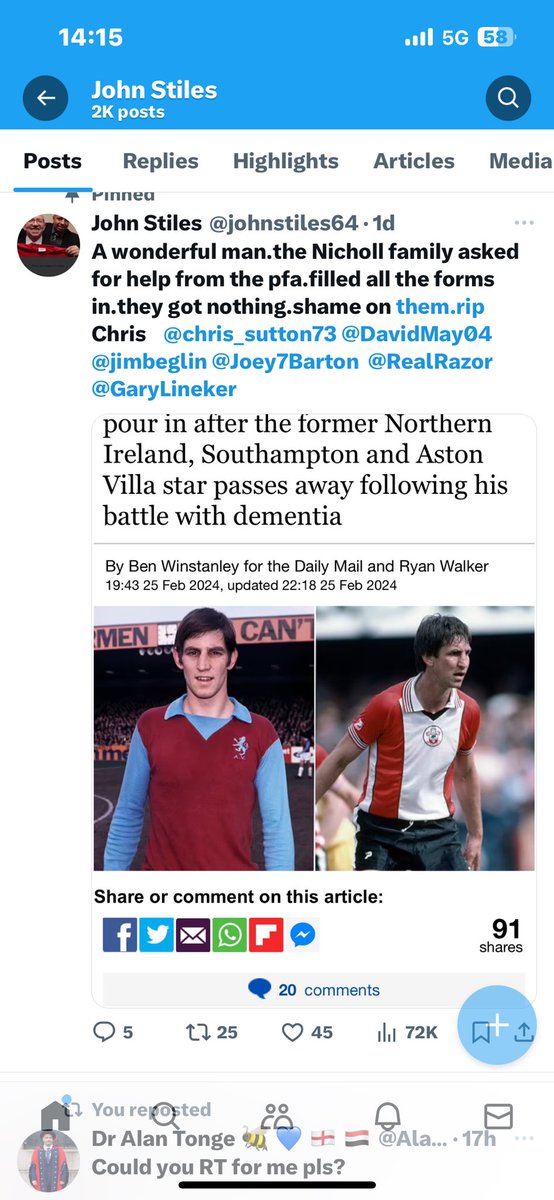 PFA are blaming Chris Nicholl getting no help on a lack of social care funding!What is the £1million fund for? ⁦@chris_sutton73⁩ ⁦@DavidMay04⁩ ⁦@jimbeglin⁩ ⁦@Joey7Barton⁩ ⁦@mattletiss7⁩ ⁦@PFA⁩ ⁦@RealRazor⁩ ⁦@GNev2⁩ ⁦⁦