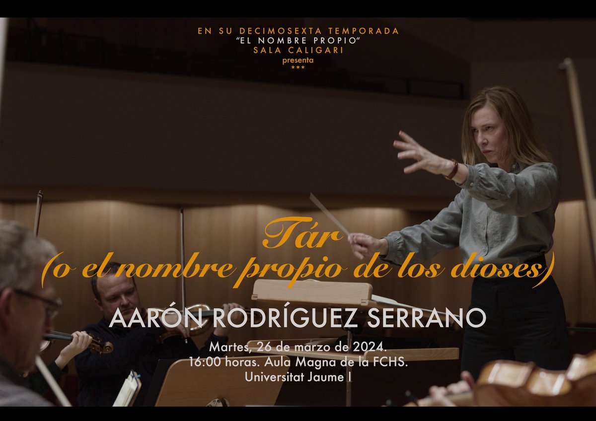 Serrano2Aaron's tweet image. El martes que viene estaré analizando TÁR en @UJIuniversitat . Hablaremos de Abbado, del idealismo alemán, de cómo los Maestros se convierten en Monstruos y de por qué quizá sea una buena idea resucitar a la alta cultura. Pero, sobre todo, haremos análisis fílmico. ¡Os esperamos!