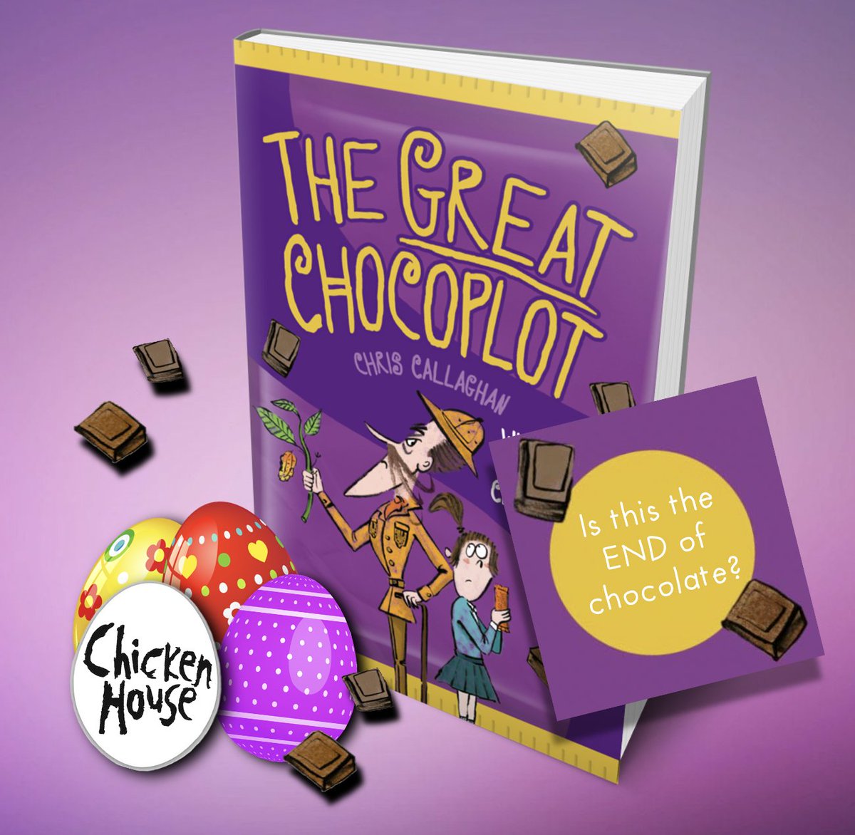 Some chocolate eggs are reportedly 50% more eggspensive (not sorry) this year. May I suggest using that dosh on a chocolatey book instead. If only I could think of one ...