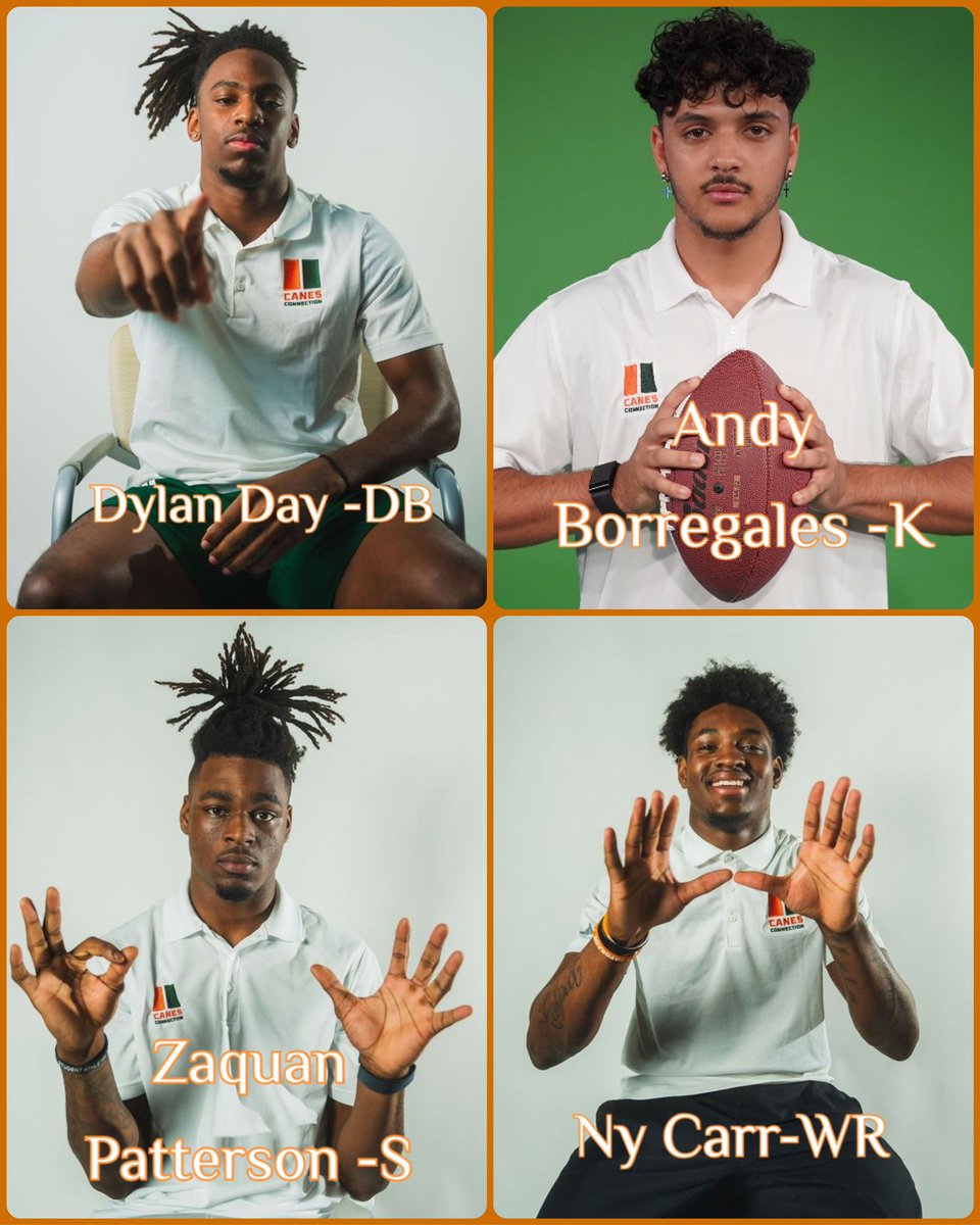 This Sunday @miamihts is hosting another autograph with @CanesFootball players. Sunday 3/24 2-3:30. Meet @Borregales_andy , @NyCarr1 ,@dylandayy12 & @PattersonZaquan. Can't make it or need info call 305-284-3244 & we will get an item signed for you. 1340 S Dixie Hwy 33146 🙌💪