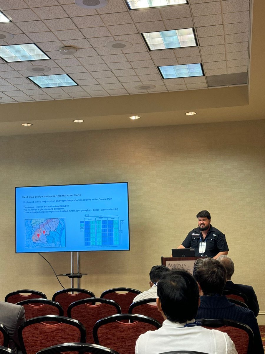 Paulo Gimenez Cremonez (@paulocremz) on Twitter photo Another fantastic <a href="/EntsocAmerica/">Entomological Society of America</a> Southeastern Branch meeting, with the opportunity to share the latest works on modeling field trials with host plant traits and insecticides for optimized whitefly control <a href="/Entomology_UGA/">UGA Entomology</a> <a href="/UGAResearch/">UGA Research</a> Another fantastic <a href="/EntsocAmerica/">Entomological Society of America</a> Southeastern Branch meeting, with the opportunity to share the latest works on modeling field trials with host plant traits and insecticides for optimized whitefly control <a href="/Entomology_UGA/">UGA Entomology</a> <a href="/UGAResearch/">UGA Research</a>