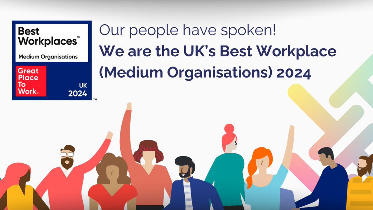 1st place!!!!! We are so excited to share that last week we were named The UK's Best Workplace 2024 by Great Place To Work UK!🥇

To be awarded The UK's Best Workplace in Tech 2024 AND now The UK's Best Workplace Overall 2024 is beyond fantastic! 

 #greatplacetowork