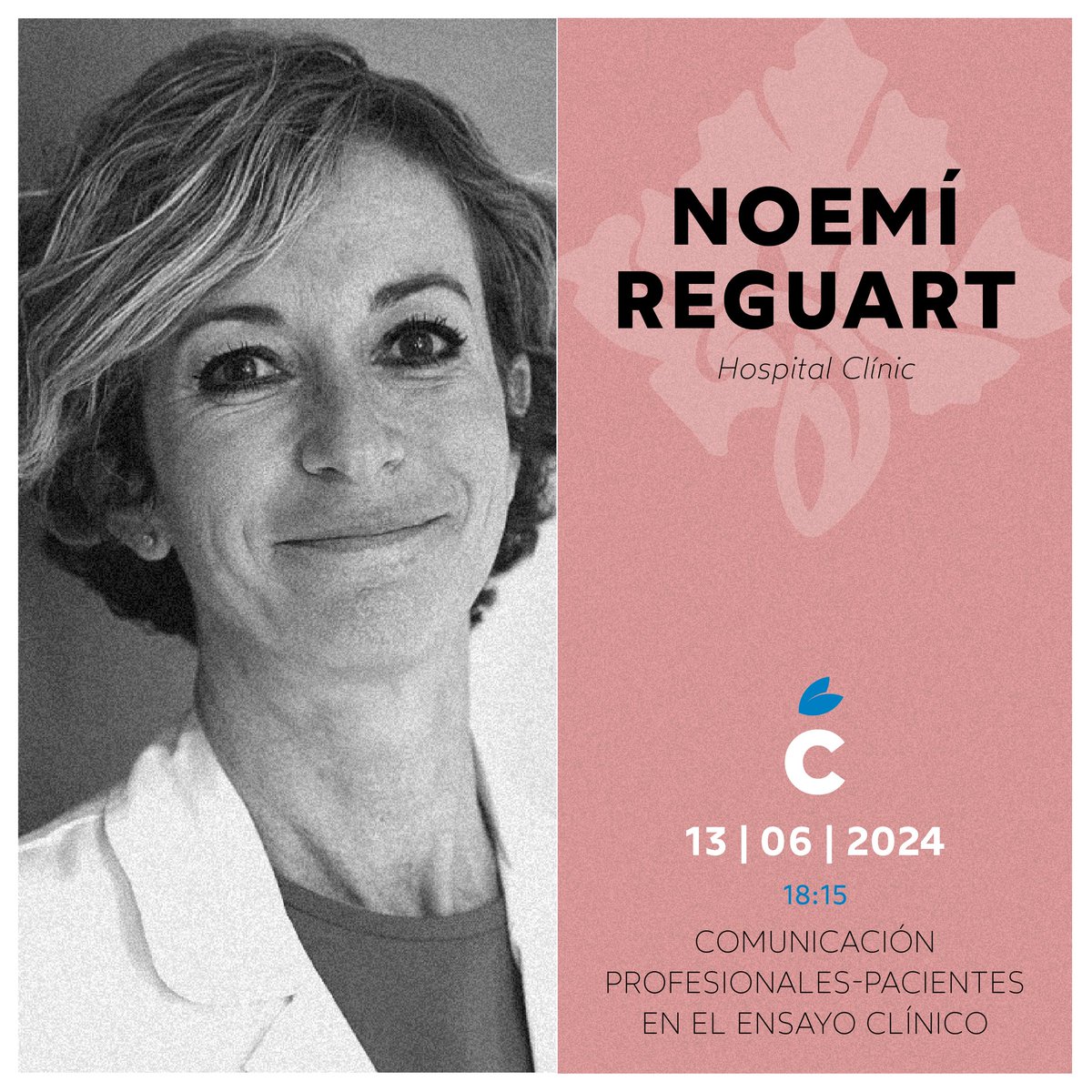 ⚪ @NReguart (@hospitalclinic) Coord. de la Ud. de Tumores Torácicos de Hospital Clínic e investigadora en Instituto de Investigaciones Biomédicas August Pi i Sunyer. Miembro de Sociedad Americana de Oncología Clínica y de Asociación Americana para la Investigación del Cáncer.