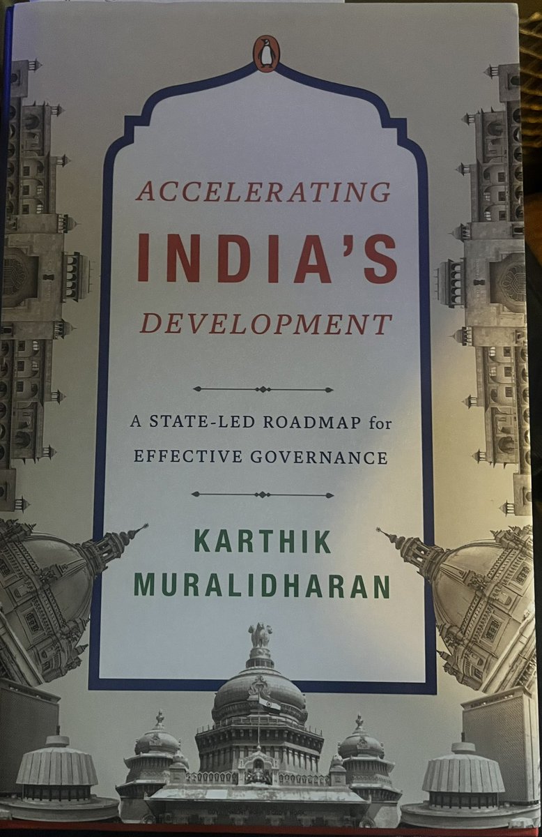 Fascinating talks by @karthik_econ at @CarnegieIndia and @Artha__Global on accelerating India’s development. Based on data, experiments, and evidence, it is shorn of any ism and ideology. He also highlighted the importance of rigorous research in real life. Don’t miss the book.