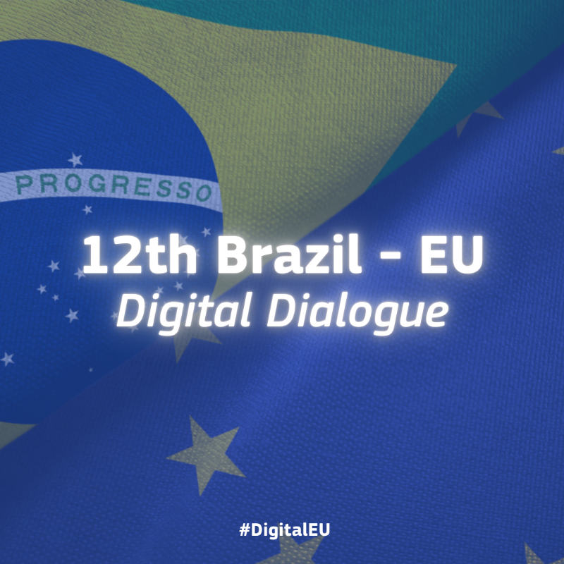 DigitalEU's tweet photo. 🇪🇺🤝🇧🇷

The 12th EU-Brazil digital dialogue was 🔑 in continuing to foster an inclusive #digital transformation, sustainable growth &amp; promote innovation.

At this occasion, both partners agreed to cooperate on connectivity projects, 5G &amp; 6G technologies, HPC &amp; more.

Read more ⤵️