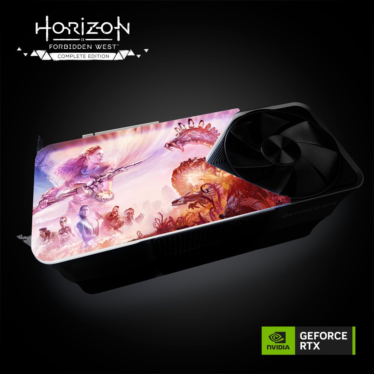 Horizon Forbidden West Complete Edition is out now with DLSS 3, DLAA, and Reflex! To celebrate, we’re giving you a chance to win a GeForce RTX 4080 + Custom backplate 👀 To enter: 🟢 Like this post 🟢 Comment #RTXON