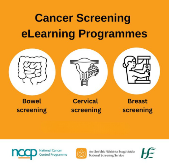 Are you a healthcare professional delivering #screening messages in the community? This popular @hseNCCP eLearning course on reducing #cancer risk includes a module on our population-based cancer #screening programmes. Check it out🌐hseland.ie #ChooseScreening