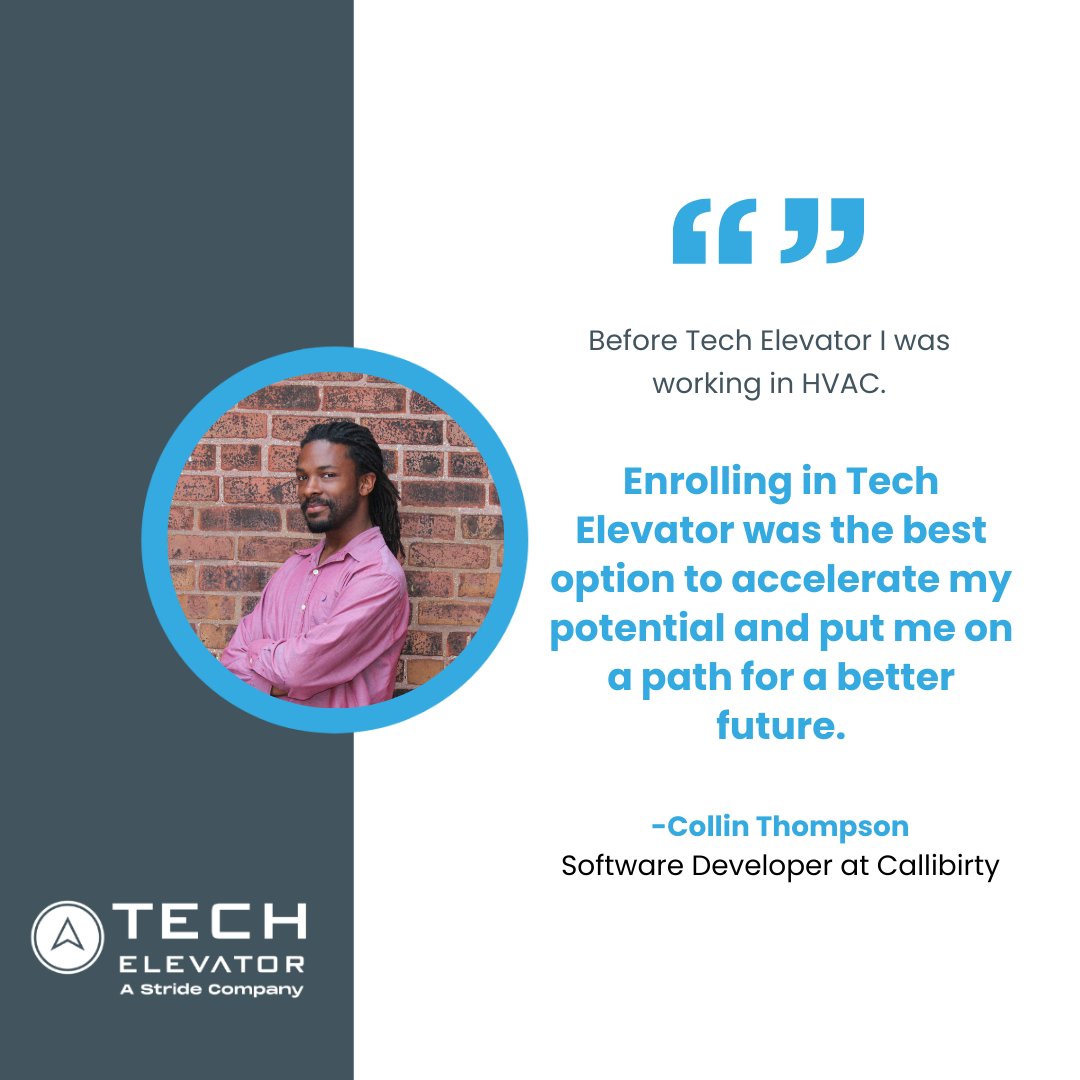 Ready to level up your career? Our curriculum includes career prep and networking to get you on the right track. 🎉 Meet Collin, a Cincinnati grad and rising star in the tech world! 🌟 Let us guide you towards your dream job with our aptitude test. 📈 #careersintech #alumni