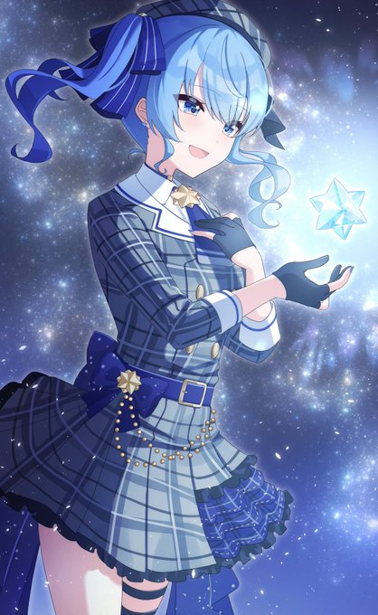 「blue nails star in eye」 illustration images(Latest)