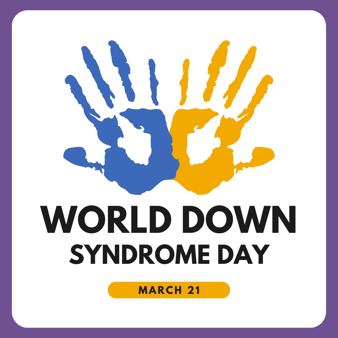 March 21st is World Down Syndrome Day! Today (and everyday) is a great time to educate the world on what Down syndrome is and how people with Down syndrome need to be valued in our communities! 

Learn more about World Down Syndrome Day here: worlddownsyndromeday.org/about-wdsd
