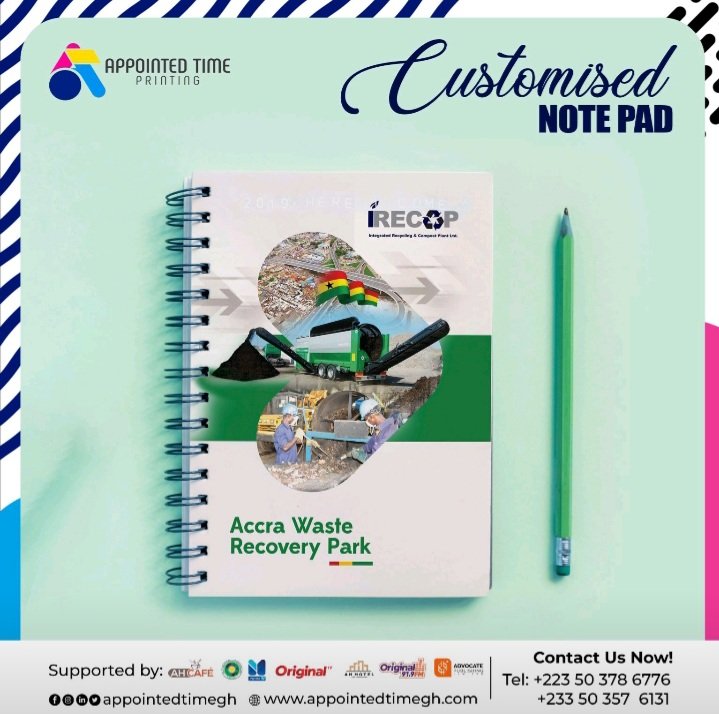 Preacherboye's tweet image. Writing just got a whole lot cooler! Say goodbye to plain pads and hello to customized awesomeness!

REACH OUT TO US NOW!!!

Phone: +223 50 378 6776/+233 50 357 6131

WhatsApp: wa.me/233503576131

#appointedtimeprinting #print #callcard
#Weddinginvite #invitations