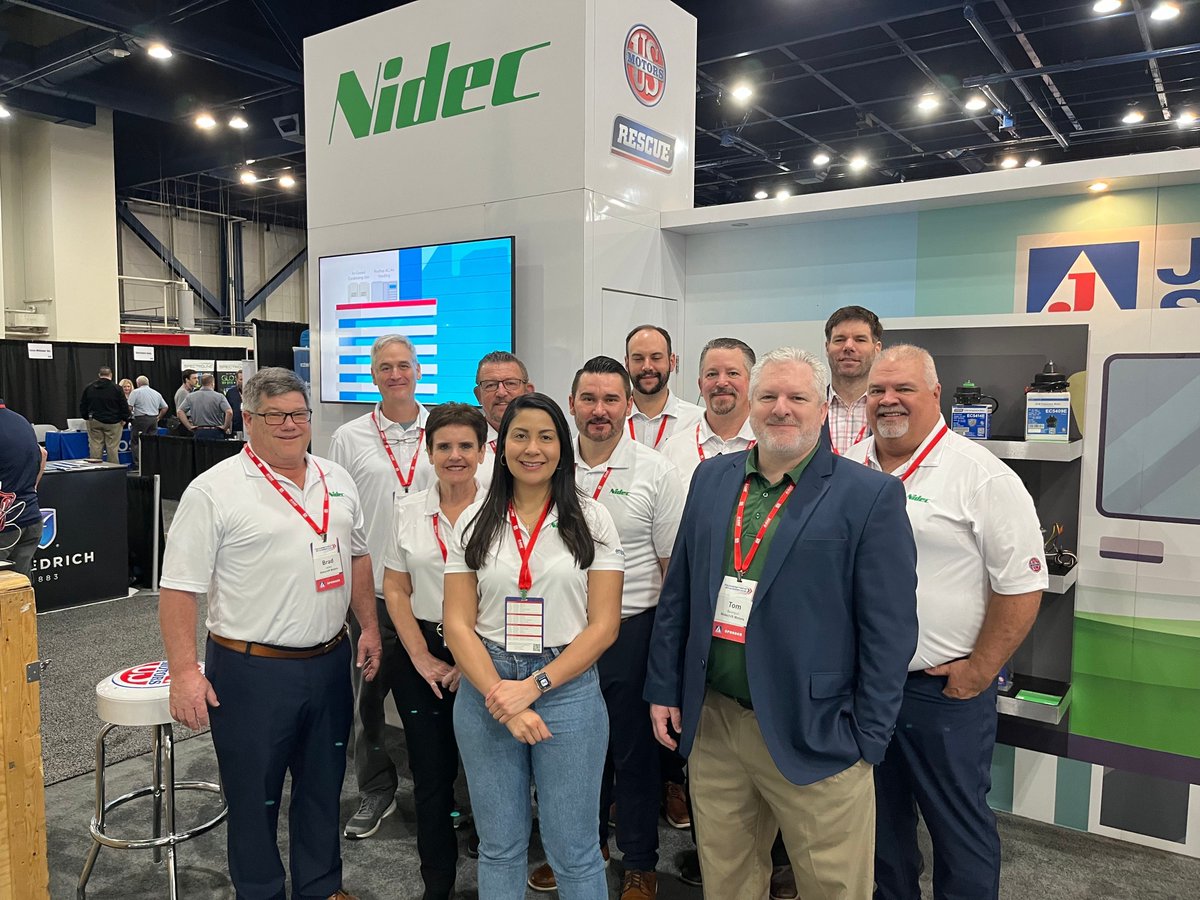 Nidec's U.S. MOTORS and Embraco teams joined forces last week at the 2024 Johnstone Supply Trade Show in Houston, Texas to showcase their top-of-the-line HVACR Motors, compressors, and condensing units.