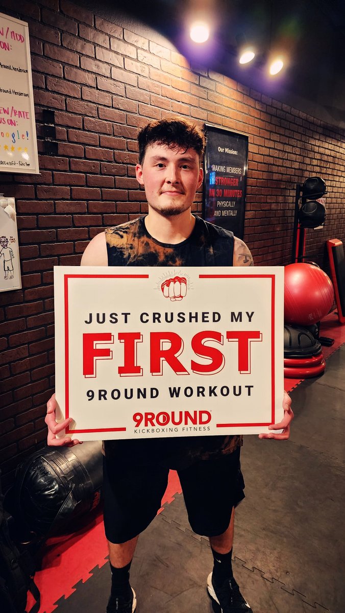 9RoundHenNV's tweet photo. Shout out to Tim for joining the 9 Round Family and killing his first workout!.

we couldn't be more excited to be a part of your fitness journey!

When you join 9Round, you're not just another member! You're joining 9Round Nation

#Accountability #FitnessAccountability... https://t.co/BAWY9Trari