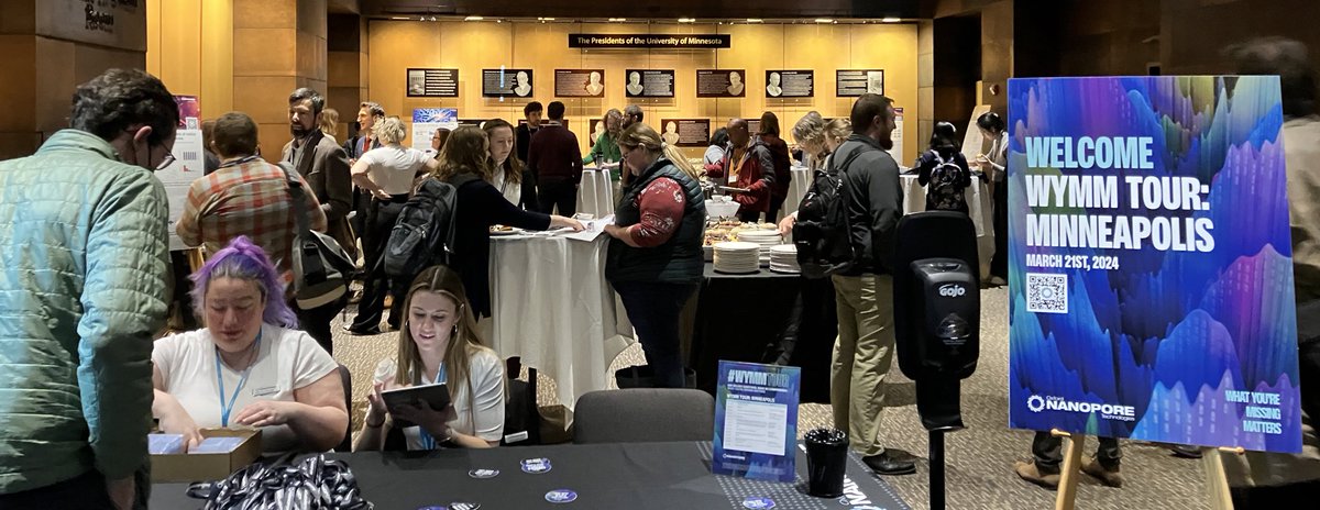 The crowds are coming ready for a great day of <a href="/nanopore/">Oxford Nanopore</a> research! We’ll be kicking things off at 9:30am with an update from <a href="/bblakey95/">B.</a> - where you’ll find out why what you’re missing matters. #WYMM