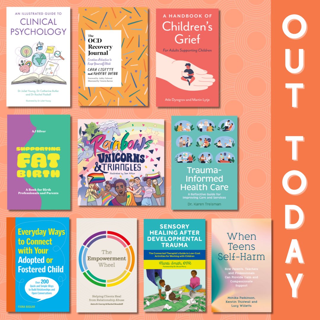 Happy publication day ✨   We have 10 brilliant new books for you to explore!   From a vibrant children’s book on LGBTQIA2S+ symbols, to an OCD recovery journal full of activities, & so much more   Get your copies here: jkp.com 📚