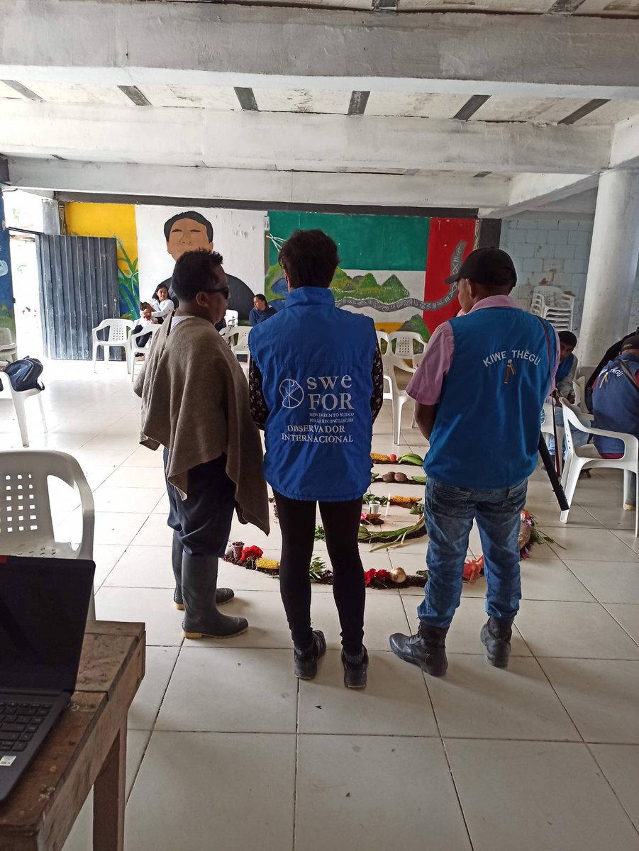 Desde el área de #Autoprotección acompañamos a la #guardiaindígena del #resguardo #TriunfoCristalPaez, Valle del Cauca, en su proceso colectivo de protección de su territorio ancestral y de defensa de la vida.