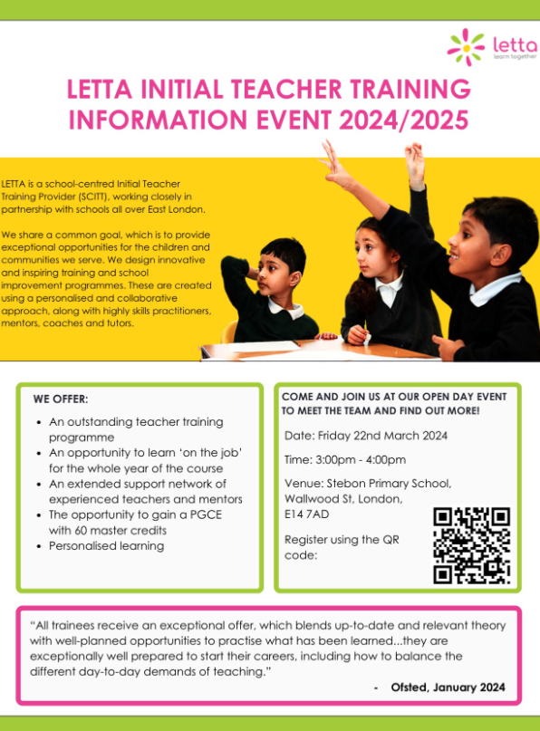 Want to train to be a teacher?