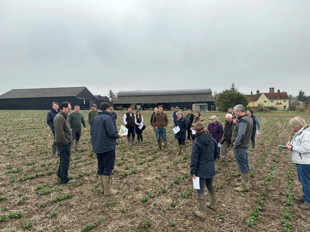 With spring officially in full swing, we held our final 'On The Farm Day' of March today, at Little Barrington Hall Farm, Herts. There was a discussion around the management of spring crops. Stay up to date with our future events: bit.ly/3Tvb6xR #OnTheFarm