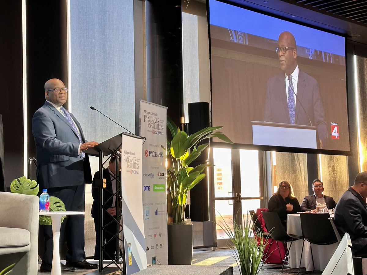 Great venue, breakfast &amp; convo w/ ⁦<a href="/cavsdan/">Dan Gilbert</a>⁩ &amp; ⁦<a href="/DennisArcherJr/">Dennis Archer, Jr.</a>⁩ this morning. Well done ⁦<a href="/HiramJackson/">Hiram Eric Jackson</a>⁩ &amp; ⁦<a href="/MIChronicle/">Michigan Chronicle</a>⁩ Team. #pancakesandpolitics2024 #Detroit