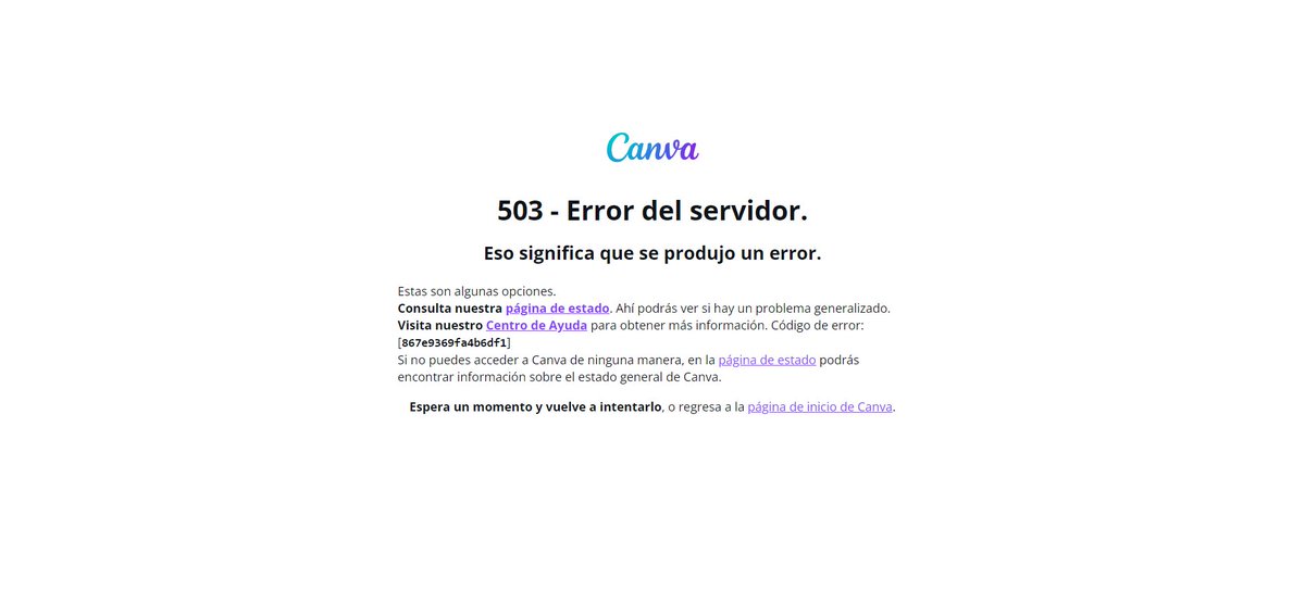 eltornamesa's tweet photo. Y se cayó #Canva. Sufren los "diseñadores" https://t.co/CY09LCE2tB