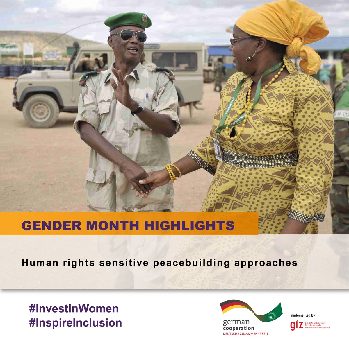 📢Advancing women's rights, equality, & meaningful participation in #PeaceBuilding through #HumanRights sensitive approaches.⚧️✊🏿 We support the @_AfricanUnion and its different pilot initiatives in cooperation with #CivilSociety. #InspireInclusion