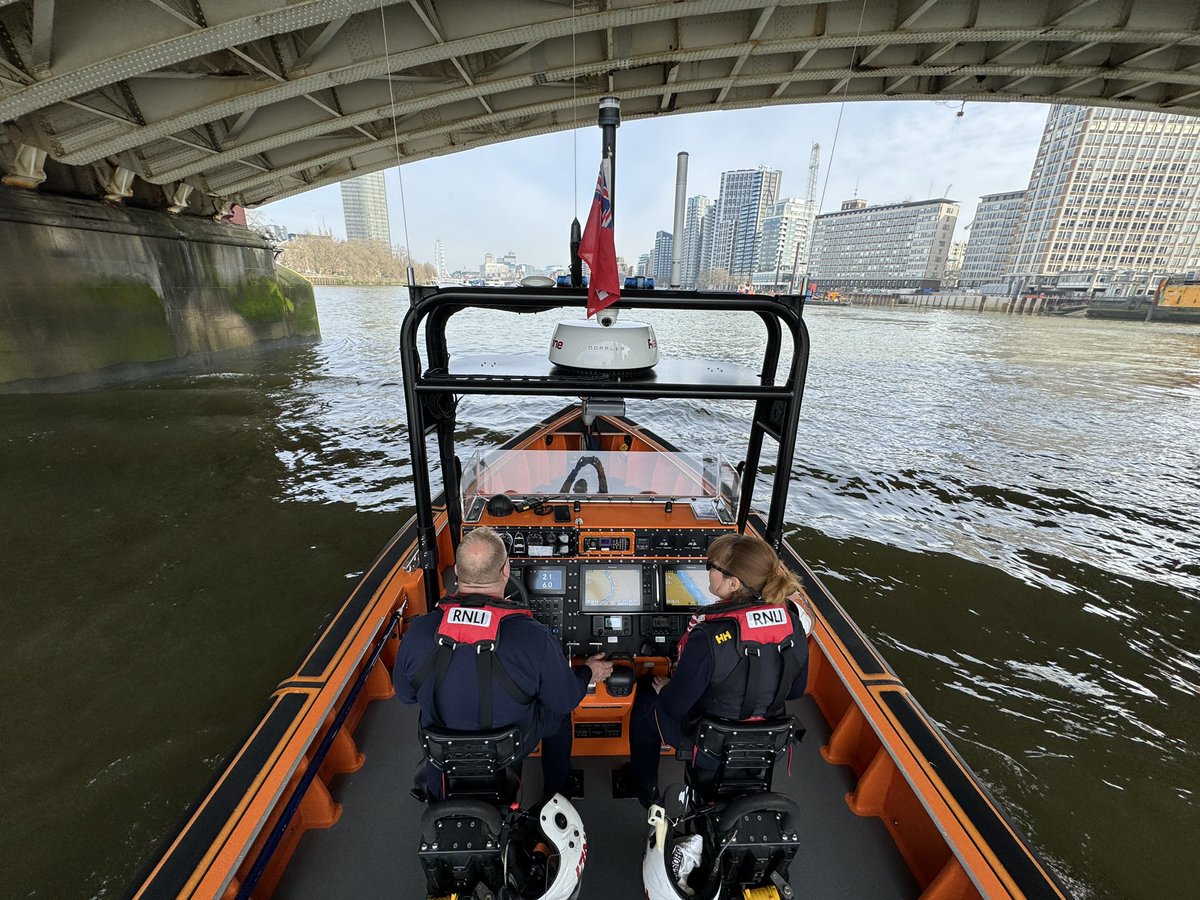 RescueShrek1's tweet photo. Day 4 for me and Craig. Great to have @PhotoLauraLewis joining us today. The day so far has had training afloat with some more surprise #RNLICasCareTraining then back to station for ‘last day of the set’ deep cleaning of the station and lifeboat. Super clean E-10! #TimeForACuppa https://t.co/aK3LsCcETn