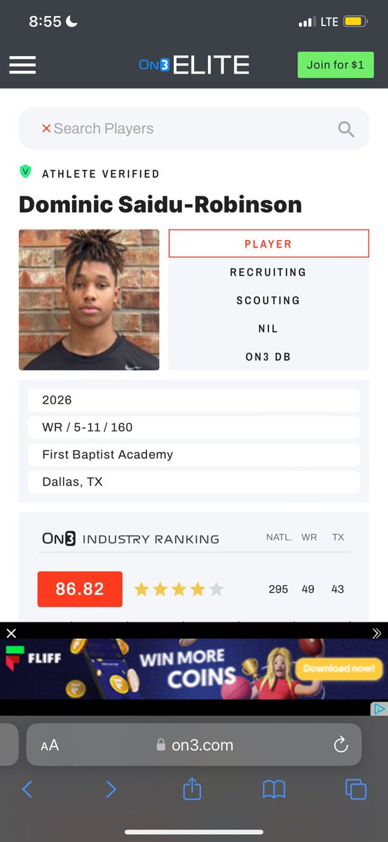 DAlwaysopen's tweet image. #AGTG Blessed and honored to be ranked a 4⭐️ by🙌🏾💲  @On3Recruits @GHamiltonOTF @MikeRoach247 @JClarkHFB247 @jlovvorn7 @drobalwayzopen @TXPrivateFBGuy @TXPSMedia @adamgorney @DemetricDWarren