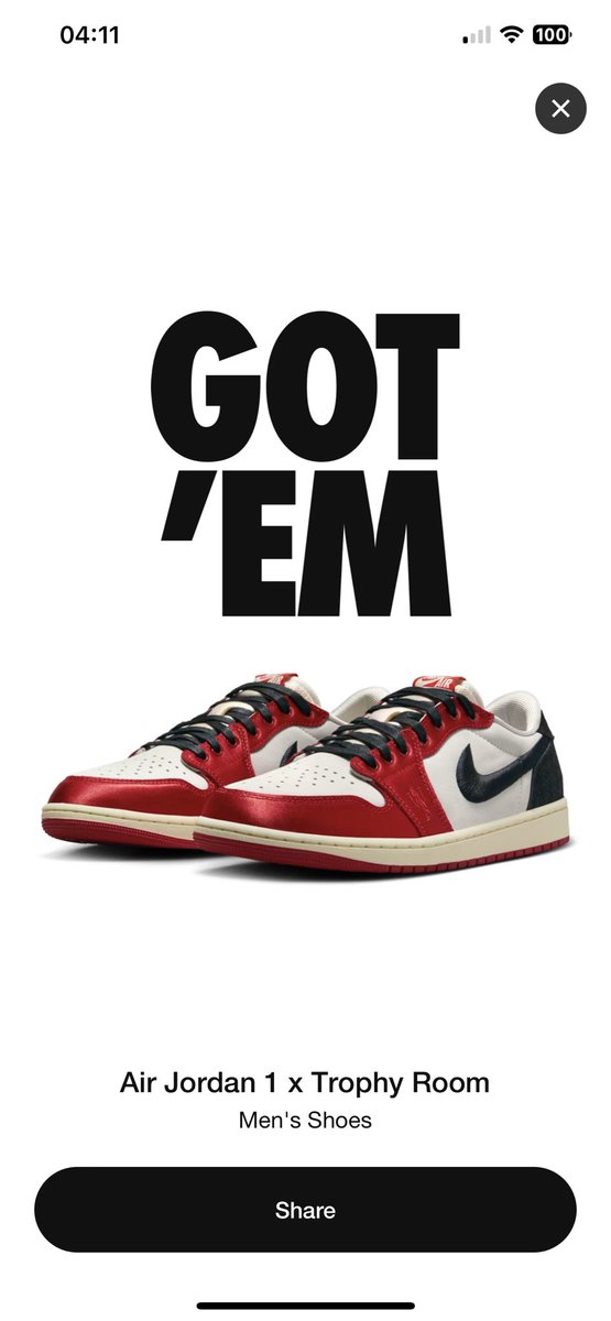 Got lucky today! LFG🙏🏼🔥 @HEIRMJ @Jumpman23 @Nike