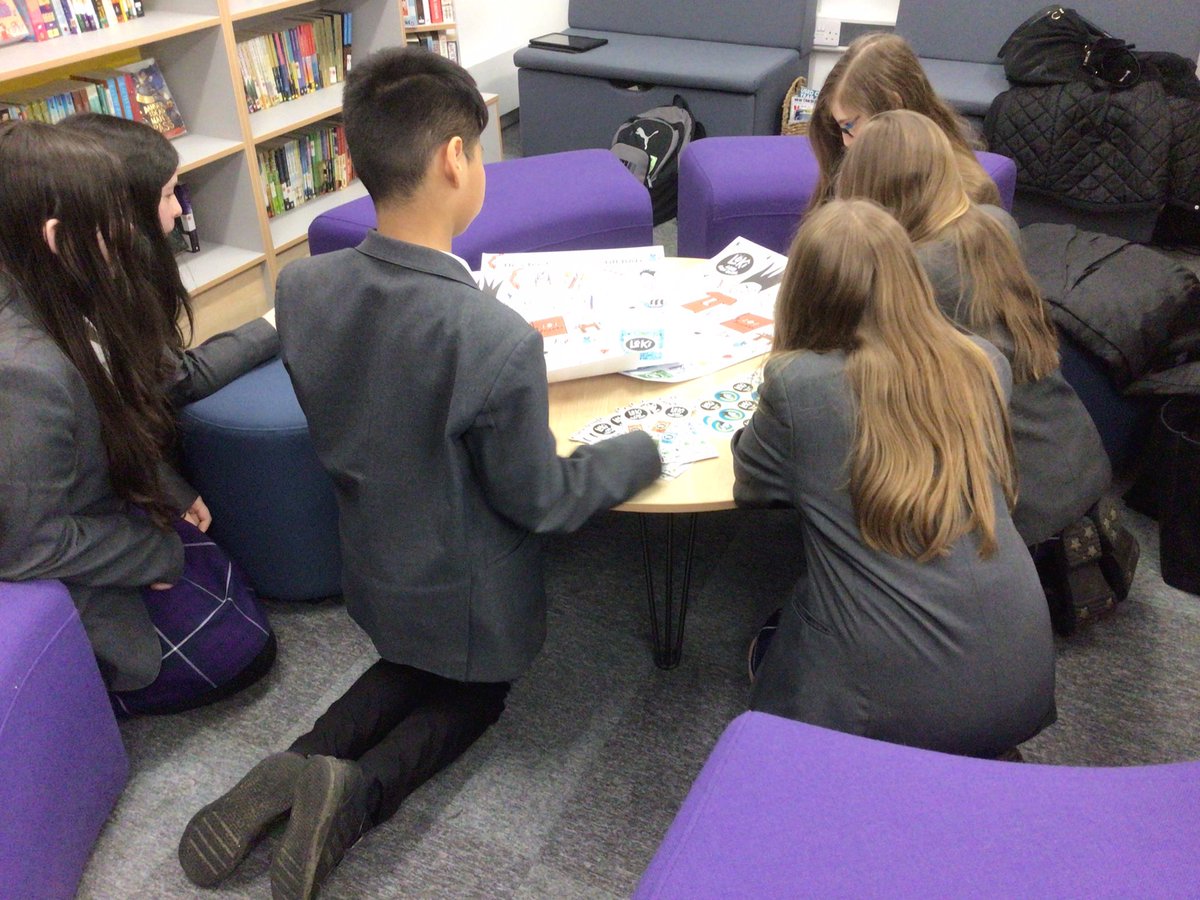 UnsworthAcademy's tweet photo. Students got to enjoy the Loki goodies that we were kindly sent by Reading Agency and also enjoyed exploring some of the new books that our Library has had delivered this week #BeLessLoki #readingforpleasure https://t.co/sbmLxJXfUM