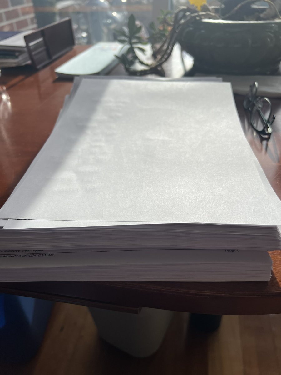 A stack of over 100 pages of records, 99% that tell me nothing about the patient I’m going to see. The fact we made EMRs that don’t easily communicate with other systems resulting in continued faxing and needing to weed through to find the pertinent data is #burnout in medicine.