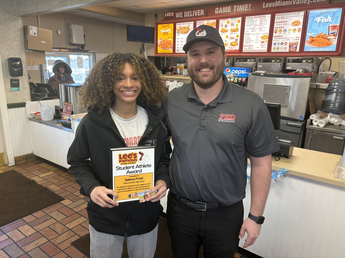 Lee’s Famous Recipe Chicken - Miami Valley (@leesmiamivalley) on Twitter photo Congratulations to <a href="/Sfrost24/">Selena Frost</a>, Lee’s Student-Athlete of the Month! Keep up the great work on and off the court, Selena! Congratulations to <a href="/Sfrost24/">Selena Frost</a>, Lee’s Student-Athlete of the Month! Keep up the great work on and off the court, Selena!