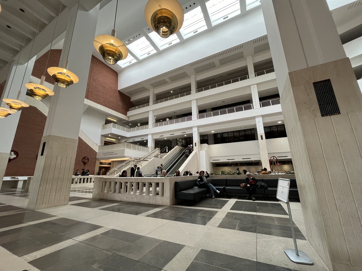 Fancied a change of scenery today to finish the final few parts of my dissertation! #BritishLibrary