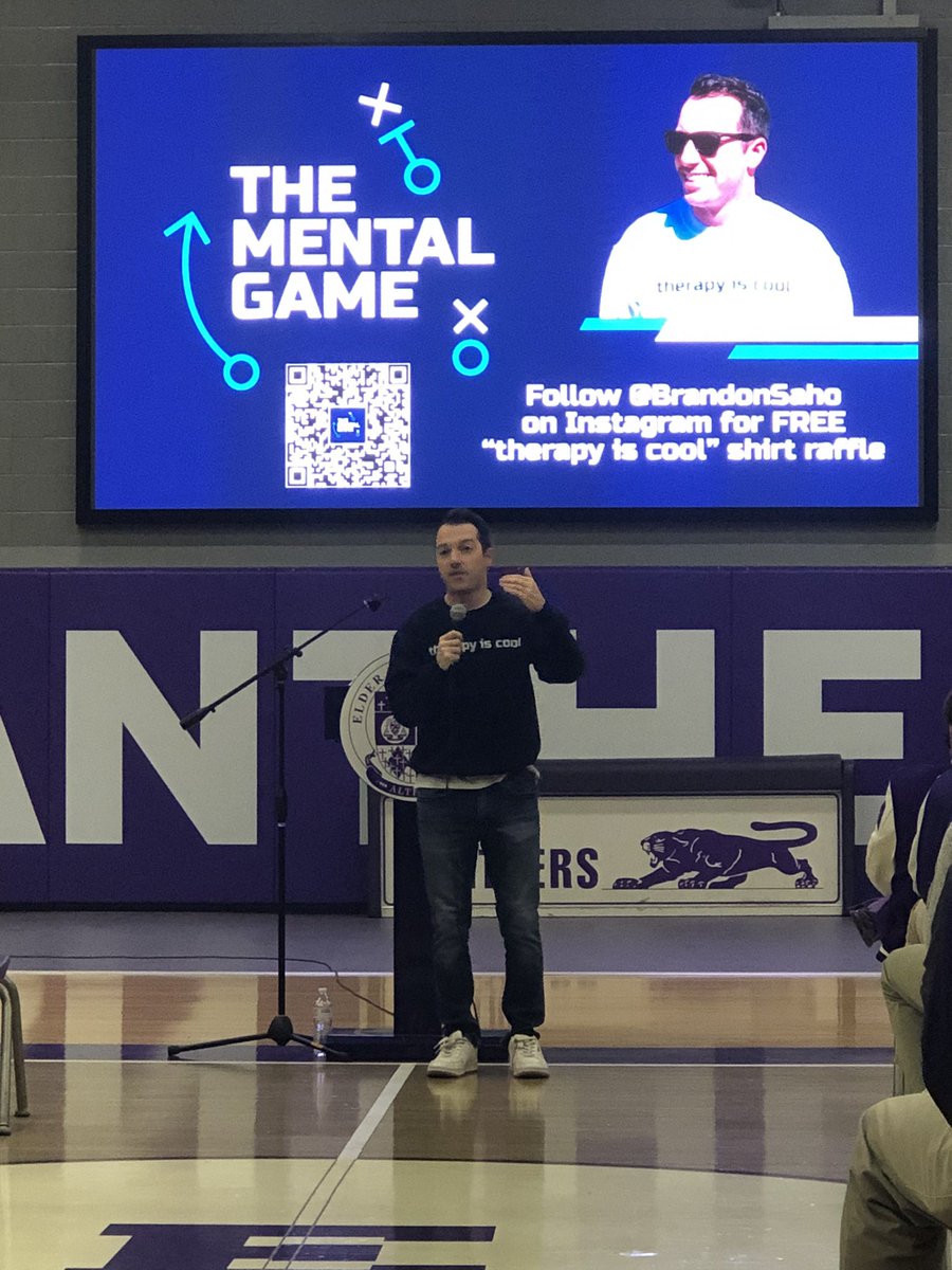 We would like to thank @BrandonSaho for sharing his story today. “The Mental Game” is changing lives. Brandon’s passion and courage in speaking about the stigma of mental health is very inspiring. #Altiora #TherapyIsCool