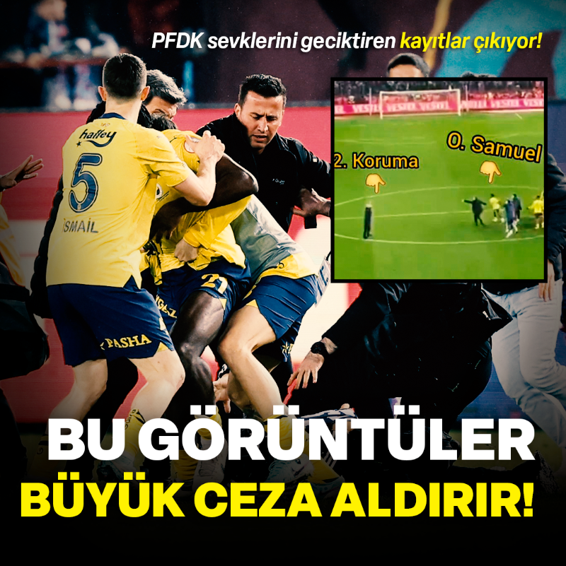yenisafakspor's tweet photo. Trabzonspor-Fenerbahçe maçında yaşanan olaylarla ilgili ortaya çıkan yeni kayıtlarda sarı lacivertli futbolcuların güvenlik güçlerinin uyarılarına aldırış etmediği ve etkisiz hale getirilen taraftara saldırdığı görülüyor