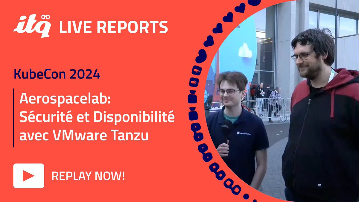 🇫🇷 Plongez au cœur de l'innovation spatiale avec Robin Wilmet et Charles Chenoy d'@aerospacelab_ , la société belge en pointe dans la construction de satellites, accompagnée par ITQ dans l'implémentation de la solution @VMwareTanzu! - youtube.com/watch?v=qUvfLi…