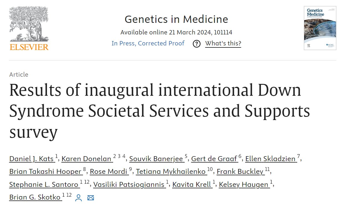 Frank Buckley (@frank_buckley) on Twitter photo Delighted to have contributed to the Inaugural International #DownSyndrome Societal Services and Supports Survey with colleagues around the world, including <a href="/brianskotko/">Brian Skotko</a> and many more...
go.dselink.net/f8wd
#WorldDownSyndromeDay Delighted to have contributed to the Inaugural International #DownSyndrome Societal Services and Supports Survey with colleagues around the world, including <a href="/brianskotko/">Brian Skotko</a> and many more...
go.dselink.net/f8wd
#WorldDownSyndromeDay
